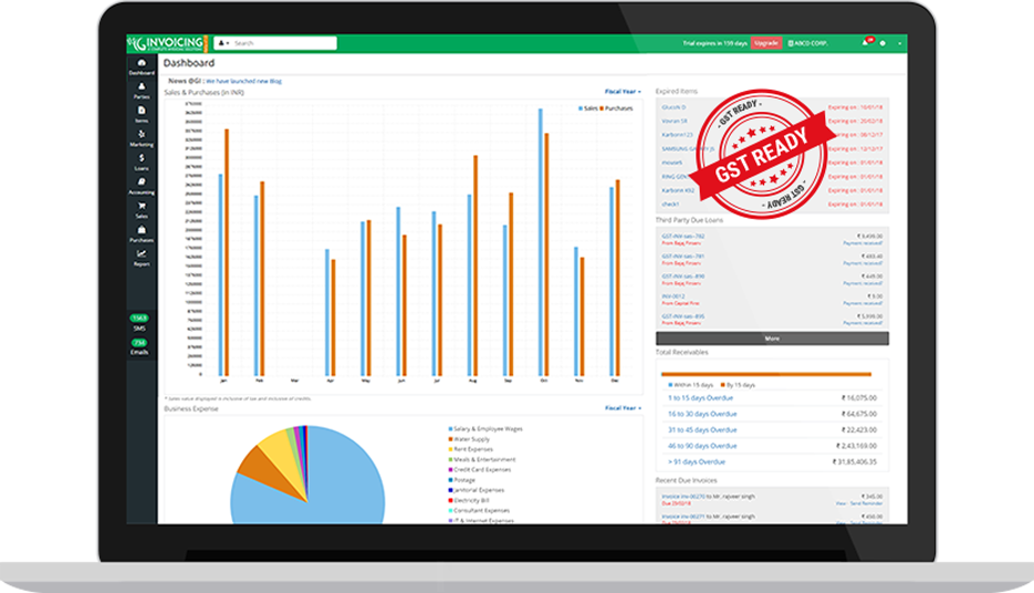 gst ready billing software india