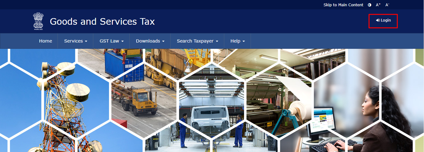 gst login link